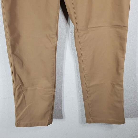 Eddie Bauer Mens 36x32 Chino Classic Fit Pants Khaki Lightweight Stretch - Picture 8 of 11